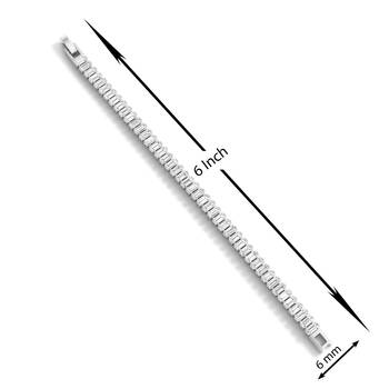 Brass silver plated moissanite diamond bracelet 3