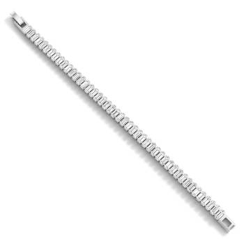 Brass silver plated moissanite diamond bracelet 4