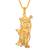 Brass gold plated enamel work salasar balaji and khatu shyam ji pendant hindu spiritual
