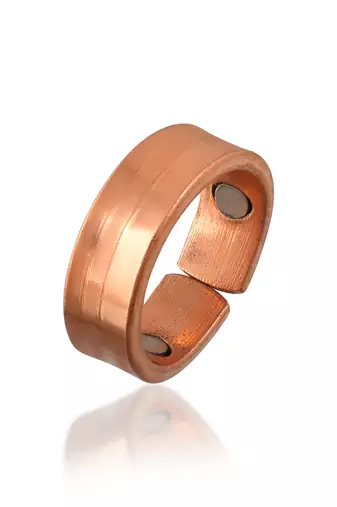 Pure copper pendant and finger ring combo
