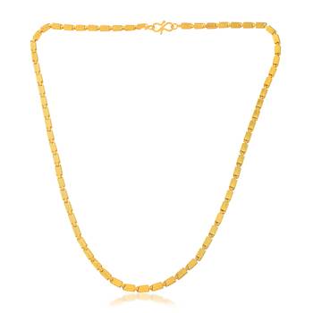 Brass micron gold chain necklace for men women 1