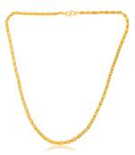Brass micron gold chain necklace for men women
