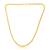 Brass micron gold chain necklace for men women