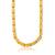Brass micron gold chain necklace for men women