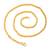 Brass micron gold chain necklace for men women