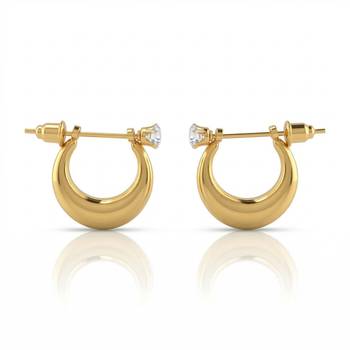 Brass gold women earrings 1