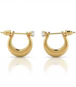 Brass gold women earrings