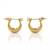 Brass gold women earrings