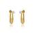 Brass gold women earrings