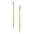 Brass gold long bar earrings for women