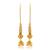 Brass gold plated handmade kan chain long jhumki for women tradtional