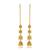 Brass gold plated handmade kan chain long jhumki for women tradtional