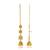 Brass gold plated handmade kan chain long jhumki for women tradtional