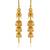 Brass gold plated handmade kan chain long jhumki for women tradtional