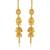 Brass gold plated handmade kan chain long jhumki for women tradtional