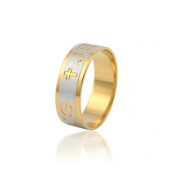 Stainless steel jesus engraved challa finger ring for men women 1