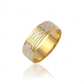 Stainless steel jesus engraved challa finger ring for men women 3