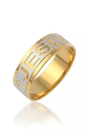Stainless steel jesus engraved challa finger ring for men women