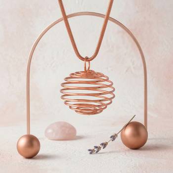 Copper spiral pendant 1