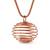 Copper spiral pendant