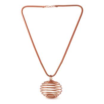 Copper spiral pendant 3
