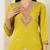 Yellow roman silk kurti pant dupatta set