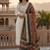 Cream khadi cotton kurti pant dupatta set