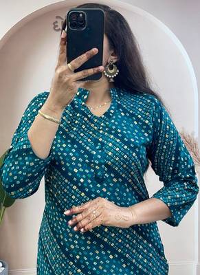 Rama pure soft rayon cotton kurti palazzo dupatta 2