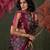Printed ajrakh satin crepe saree – traditional art with a modern touch