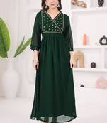 Mahendi georgette long kurti