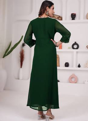Mahendi georgette long kurti 2