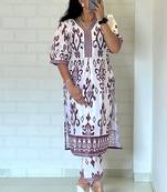 Wine heavy vatican kurti with pant