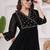Black georgette long kurti
