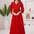 Red georgette long kurti