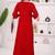 Red georgette long kurti