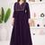 Purple georgette long kurti