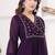 Purple georgette long kurti