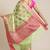 Banarasi silk blend saree in pista green colour with boota zari work