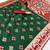 Green soft  saree with zari weawing meenakari rich pallu and unique ikkat border