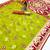 Green soft  saree with zari weawing meenakari rich pallu and unique ikkat border