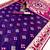 Purple soft  saree with zari weawing meenakari rich pallu and unique ikkat border