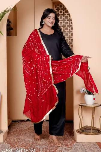 Women's Black Rayon Kurta & Pant Set