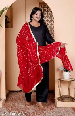 Women's Black Rayon Kurta & Pant Set 1
