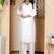 Women's White Rayon Kurta & Pant Set