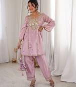 Mirror work kurti pant set with batwa for women – premium ho fabric | festive & ethnic wea