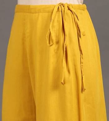 Yellow mulmul swarn mohini anarkali set 4