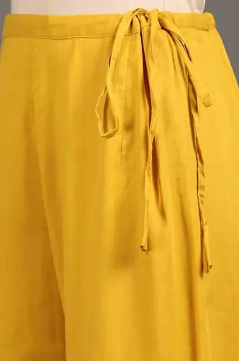 Yellow mulmul swarn mohini anarkali set