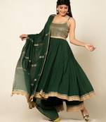 Panna mulmul panna mohini anarkali set