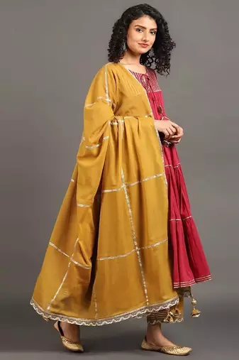 Rose pink mulmul gulabi shama kurta pants set