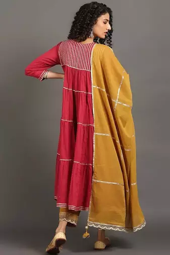 Rose pink mulmul gulabi shama kurta pants set
